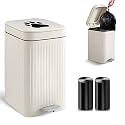 Dog Poop Trash Can Outside - 5L/1.3Gal Small Outdoor Trash Can with Lid
