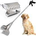 Dog Pooper Scooper for Yard - 38" Lightweight Ergonomic Handle, Rust-Resistant Aluminum, Jaws Technology Poop Scooper for Dogs