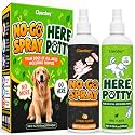 Dog Potty Training Spray Set, No-Go Spray &amp; Here Potty Training Spray, Puppy Essentials, Stops Urination &amp; Marking, Indoor and Outdoor Use (5.75 fl oz, 2 Pack)