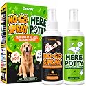 Dog Potty Training Spray Set, No-Go Spray &amp; Here Potty Training Spray, Puppy Essentials, Stops Urination &amp; Marking, Indoor and Outdoor Use (3.4 fl oz, 2 Pack)