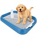 ULTECHNOVO Mesh Dog Toilet Indoor Dog Toilet Tray for Puppy Potty Training Anti-Slip Plastic Pet with Grid Design Portable Housebreaking Tray 17.71 X 13.70 X 1.96 in