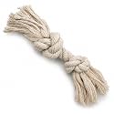 Dog Rope Toy for Aggressive Chewers, 7 Rope Sizes for Puppies, Small, Medium &amp; Large Dogs, 100% Natural Undyed Cotton for Chewing &amp; Tug of War – XS, 2-Ply Twisted, 2 Knots, Extra Small Dogs (<5 kg)