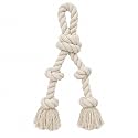 Dog Rope Toy for Aggressive Chewers, 7 Rope Sizes for Puppies, Small, Medium &amp; Large Dogs, 100% Natural Undyed Cotton for Chewing &amp; Tug of War – L, Folded 2-Ply, 5 Knots, Large Dogs (>30 kg)