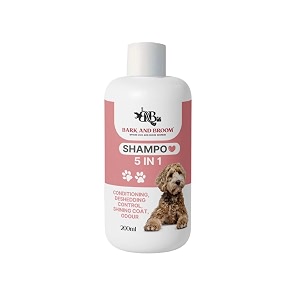 dog shampoo - 200 milliliter  extra white 5 in 1 dog shampoo for whitening glowing dog shampoo german shepherd labrador amp golden retriever - pack of 1