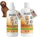 Dog Shampoo &amp; Dog Detangler Spray, Tearless, Dog Bath Supplies, Mango 16 oz