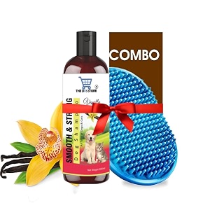 dog amp puppy shampoo - naturally organic dog shampoo for smelly dogs grooming products for dogs deshedding pet shampoo 200 ml smooth amp strong vanillabath brush