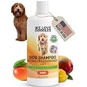 Dog Shampoo, Conditioner &amp; Detangler, Hypoallergenic, Tearless, Mango, 16OZ