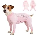 Dog Sun Protection Cooling Suit UPF 50+, Quick-Dry Breathable Jumpsuit for Large & Medium Dogs, Outdoor Dirt-Resistant Shedding Control Pet Apparel (Blush Pink, X-Large)