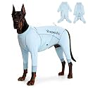 Dog Sun Protection Cooling Suit UPF 50+, Quick-Dry Breathable Jumpsuit for Large & Medium Dogs, Outdoor Dirt-Resistant Shedding Control Pet Apparel (Ice Blue, 7X-Large)
