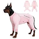 Dog Sun Protection Cooling Suit UPF 50+, Quick-Dry Breathable Jumpsuit for Large &amp; Medium Dogs, Outdoor Dirt-Resistant Shedding Control Pet Apparel (Blush Pink, 7X-Large)
