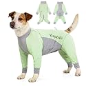 Dog Sun Protection Cooling Suit UPF 50+, Quick-Dry Breathable Jumpsuit for Large & Medium Dogs, Outdoor Dirt-Resistant Shedding Control Pet Apparel (Chartreuse, X-Large)