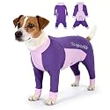 Dog Sun Protection Cooling Suit UPF 50+, Quick-Dry Breathable Jumpsuit for Large &amp; Medium Dogs, Outdoor Dirt-Resistant Shedding Control Pet Apparel (Berry Purple, X-Large)