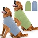 Dog Sweater 2 Pack for Large Dogs, XXXXL, Blue &amp; Green