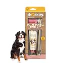 Dr. Oakley Dog Toothpaste Bacon Flavor Enzymatic Dental Kit with Toothbrush & Finger Brush Vet Recommended – 3-Piece Set