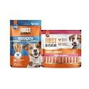 Dog Treat Combo Pack | Dentachew Dental Treats (140g) + Chicken Sausages Meat Delights (450g) | Oral Care, Gum Health, Fresh Breath &amp; Protein-Rich Dog Snacks Newly Launched By DogsNCats