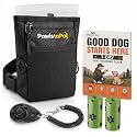 Dog Treat Pouch for Pet Training, One-Hand Magnetic Closure, Hands-Free Treat Bag with Silicone Liner, No Mess No Smell