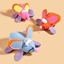Dog Trust Furry Cat Toy Mice | Interactive Mini Mouse Toys with Feather Tail for Kittens and Indoor Cats | Colorful Soft Fur Mice for Active Play & Hunting Fun