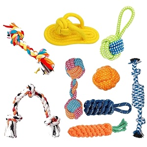 dog trust tough dog rope toy  chew toys non toxic and premium rope dog toys interactive dog rope toys for medium dogs large dogs dog toy rope dog tug of war toy teething combo 6
