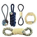 Dog Trust Tough Dog Rope Toy – Chew Toys. Non Toxic and Premium Rope Dog Toys. Interactive Dog Rope Toys for Medium Dogs Large Dogs, Dog Toy Rope, Dog Tug of War Toy, Teething (Combo 4)