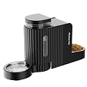 Dog Water & Food Dispenser Set, Gravity Automatic Pet Feeder, 4L x 2