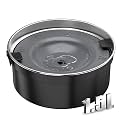 Dog Water Bowl No Spill, 1.5L/50oz Stainless Steel Slow Water Bowl for Dogs, Spill Proof Dog Bowl with Anti-Splash &amp; Non-Slip, Slow Drinking Water Bowl Dispenser for Messy Drinkers (Black)