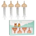 Doggiema Puppy Feeder kit, Silicone Feeding Nipple and Syringes for Puppies