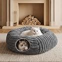 Dogpals Cat Tunnel Bed Cave 33" Lx10 Wx10 H for Indoor Cats