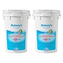 Doheny's Di-Chlor Granular Chlorine | Pro-Grade 3-in-1 Pool Sanitizer, Shock & Algaecide | Fast-Dissolving, Calcium-Free | 99.5% Sodium Dichlor, 56% Stabilized Chlorine | 100lb (2 x 50lb Buckets)