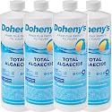 Doheny’s Total Algaecide | 100% Professional-Grade | Extra Strength &amp; Effective Against All Types of Algae | Non-Foaming &amp; Non-Staining Formula | 90-Day Prevention | Set of (4) - 32 Ounce Bottles