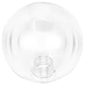 DOITOOL Acrylic Globe Lampshade Replacement for Wall and Post Lights Smooth Textured Cover for Outdoor Porch and Patio Lamps Durable Light Cover for Street and Wall Fixtures