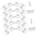 DOITOOL Sets Acrylic Hasp Buckles Locking Latches for Jewelry Box Easy Install Padlock Latch