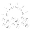 DOITOOL Sets Plastic Hasp Latches Lock Acrylic Lock for Jewelry Boxes Small Jewelry Box Buckle