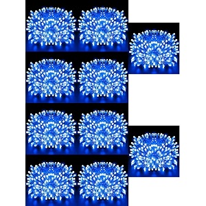 doji 30 feet long 36 led string lights  power pixel fairy lights for room decoration  serial rice led lights for room decoration diwali christmas wedding party festival blue pack of 10