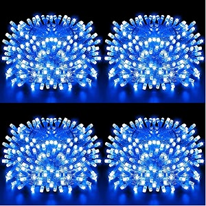 doji 30 feet long 36 led string lights  power pixel fairy lights for room decoration  serial rice led lights for room decoration diwali christmas wedding party festival blue pack of 4