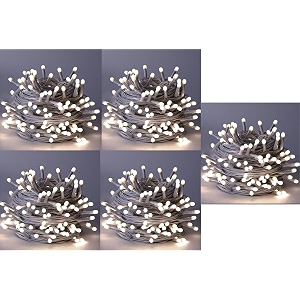 doji 30 feet long 36 led string lights  power pixel fairy lights for room decoration  serial rice led lights for room decoration diwali christmas wedding party festival white pack of 5