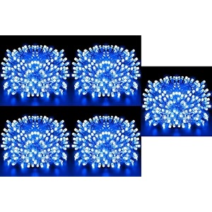 doji 30 feet long 36 led string lights  power pixel fairy lights for room decoration  serial rice led lights for room decoration diwali christmas wedding party festival blue pack of 5