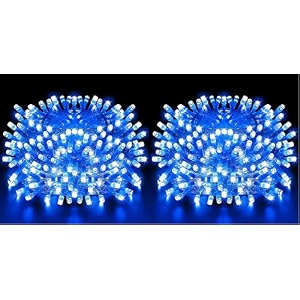 doji 30 feet long 36 led string lights  power pixel fairy lights for room decoration  serial rice led lights for room decoration diwali christmas wedding party festival blue pack of 2