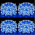 DOJI 30 Feet Long 36 LED String Lights | Power Pixel Fairy Lights for Room Decoration | Serial Rice led Lights for Room Decoration, Diwali, Christmas, Wedding, Party, Festival (Blue, Pack of 4)