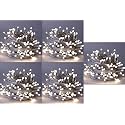 DOJI 30 Feet Long 36 LED String Lights | Power Pixel Fairy Lights for Room Decoration | Serial Rice led Lights for Room Decoration, Diwali, Christmas, Wedding, Party, Festival (White, Pack of 5)