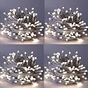 DOJI 30 Feet Long 36 LED String Lights | Power Pixel Fairy Lights for Room Decoration | Serial Rice led Lights for Room Decoration, Diwali, Christmas, Wedding, Party, Festival (White, Pack of 4)