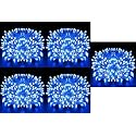 DOJI 30 Feet Long 36 LED String Lights | Power Pixel Fairy Lights for Room Decoration | Serial Rice led Lights for Room Decoration, Diwali, Christmas, Wedding, Party, Festival (Blue, Pack of 5)