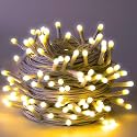 DOJI 30 Feet Long 36 LED String Lights | Power Pixel Fairy Lights for Room Decoration | Serial Rice led Lights for Room Decoration, Diwali, Christmas, Wedding, Party, Festival (Warm White, Pack of 1)