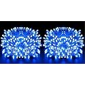 DOJI 30 Feet Long 36 LED String Lights | Power Pixel Fairy Lights for Room Decoration | Serial Rice led Lights for Room Decoration, Diwali, Christmas, Wedding, Party, Festival (Blue, Pack of 2)