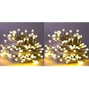 DOJI 30 Feet Long 36 LED String Lights | Power Pixel Fairy Lights for Room Decoration | Serial Rice led Lights for Room Decoration, Diwali, Christmas, Wedding, Party, Festival (Warm White, Pack of 2)