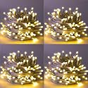 DOJI 30 Feet Long 36 LED String Lights | Power Pixel Fairy Lights for Room Decoration | Serial Rice led Lights for Room Decoration, Diwali, Christmas, Wedding, Party, Festival (Warm White, Pack of 4)