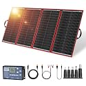 DOKIO 300W Foldable Solar Panel Kit with PWM Controller and USB Ports