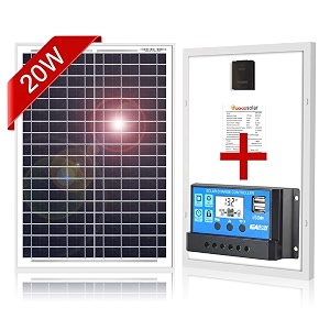 DOKIO Monocrystalline Solar Panel Size 20W 18V