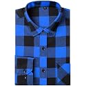 DOKKIA Men39s Casual Dress Long Sleeve Buffalo