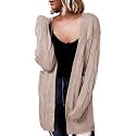 Dokotoo Women Long Cardigan Open Front Knit