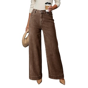 Dokotoo Womens Casual High Waisted Jeans Stretch